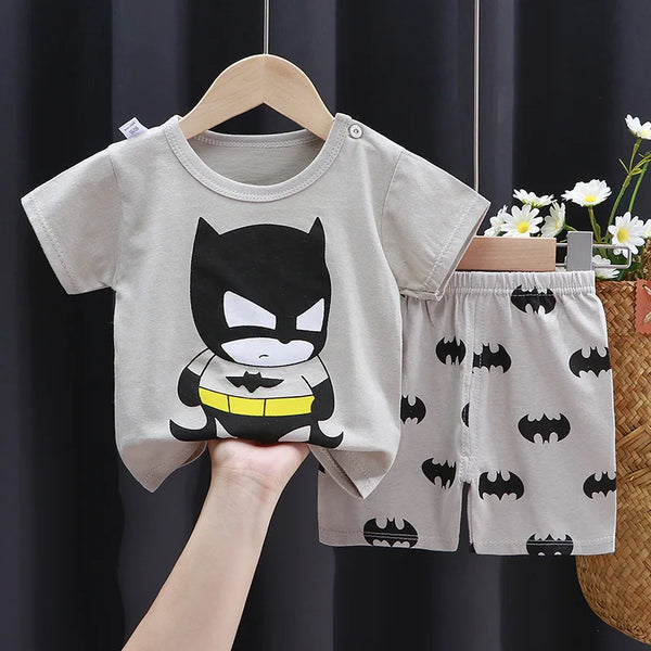 Boys' Cartoon T-Shirt & Shorts Set - Kindle Kids ABC