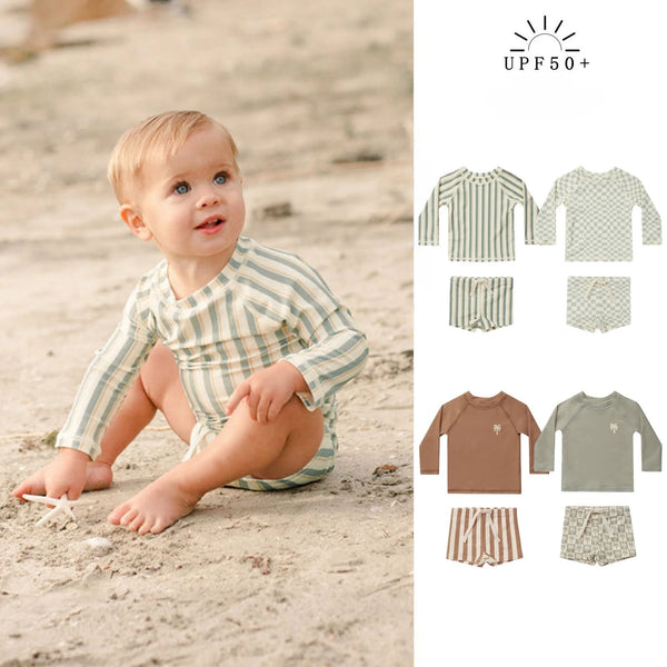 Boys UV Rash Guard 2-Piece Swim Set - photo 1