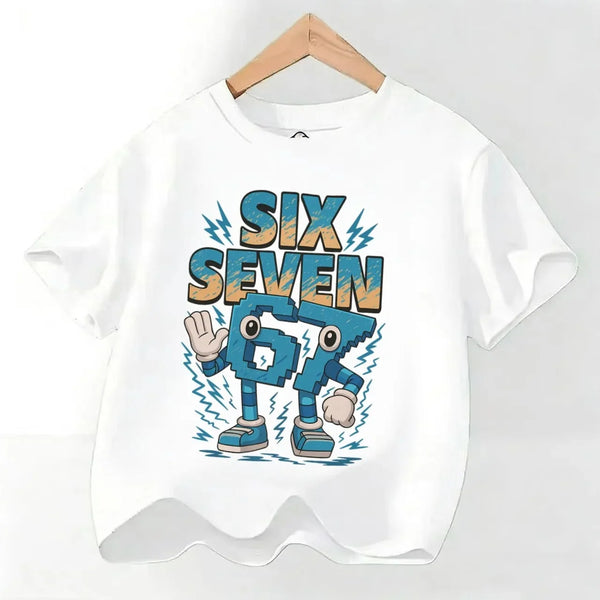 Kids Cotton 6-7 Graphic Print T-Shirt - photo 1