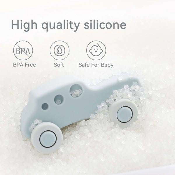 Montessori silicone car teether sensory baby toy