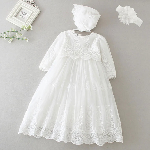 Lace Christening Gown - Kindle Kids ABC