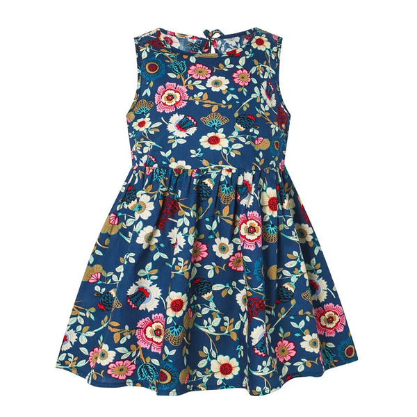 Girls Sleeveless Floral Print Sundress - photo 2