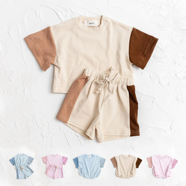 Baby & Toddler Cotton Tee & Shorts Set 0-4Y - photo 1