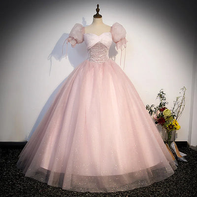 Girls' Tulle Sequin Ball Gown — Formal Princess Dress | 4-14Y