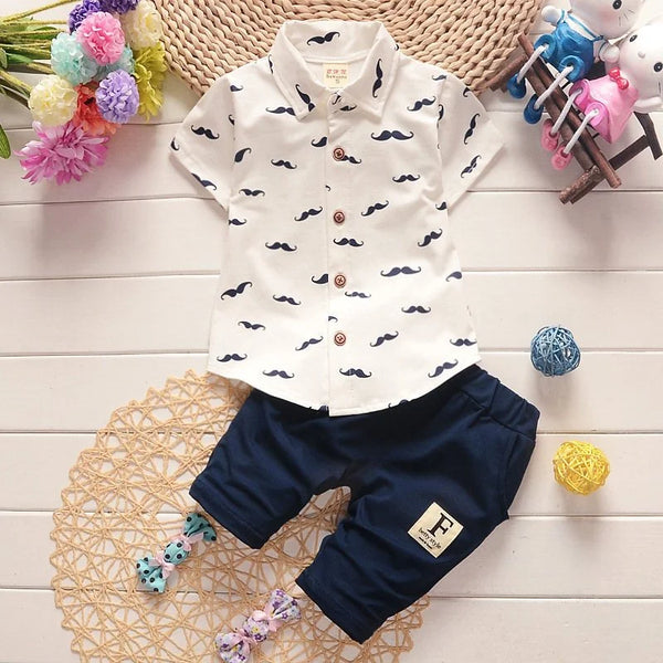 Boys' Printed Shirt & Shorts Set - Kindle Kids ABC