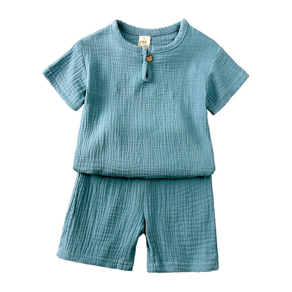 Linen Cotton 2-Piece Set - Kindle Kids ABC - view 3