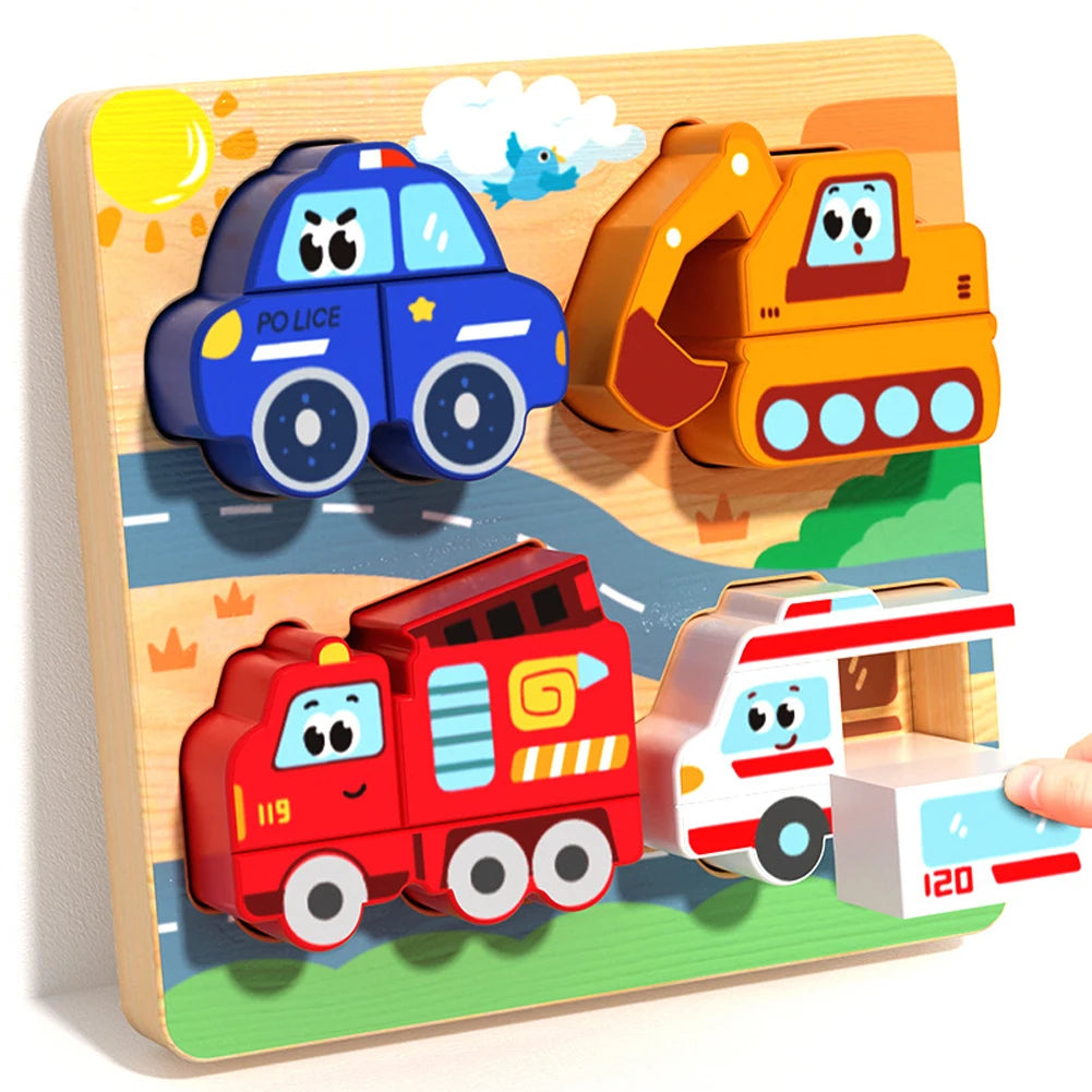 4-in-1 wooden animal puzzle set – photo 8