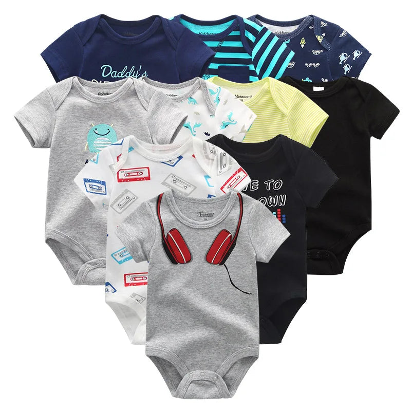 Baby 10-Pack Cotton Bodysuits - Kindle Kids ABC - view 5