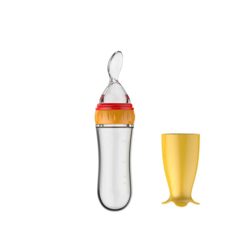Baby Squeeze Spoon Bottle – Silicone Food Feeder | 4M+ - photo 9