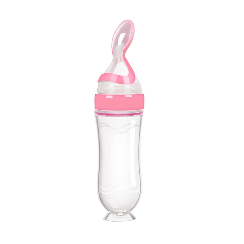 Baby Squeeze Spoon Bottle – Silicone Food Feeder | 4M+ - photo 10