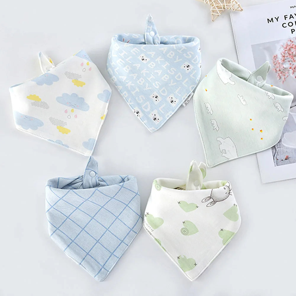 Cotton Triangle Baby Bibs - Kindle Kids ABC