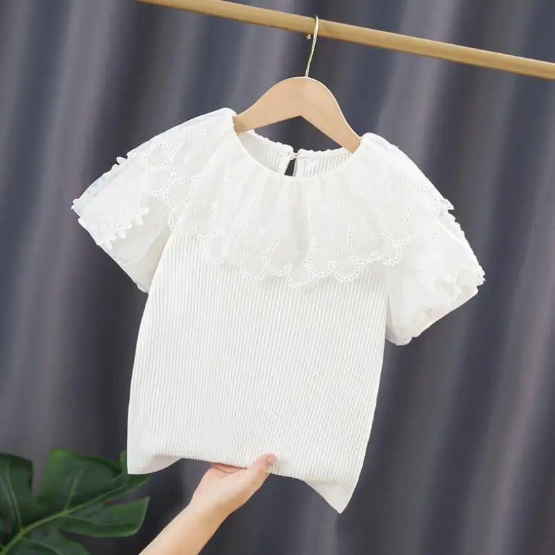 Girls Premium White Cotton Blouse - photo 15