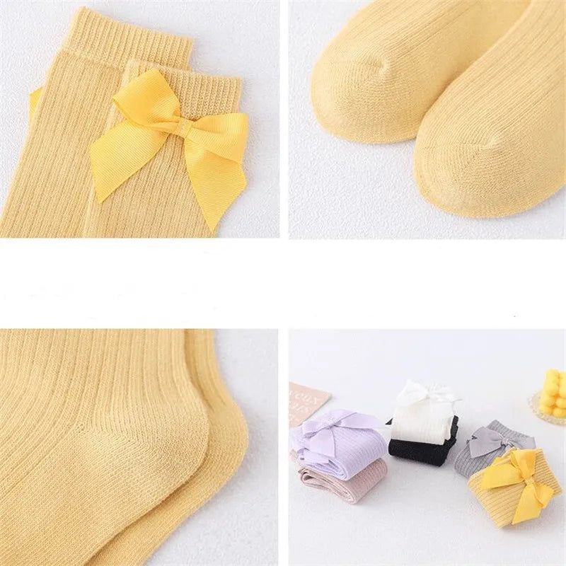 Cotton Baby Girls Socks with Bows - Kindle Kids ABC - view 6