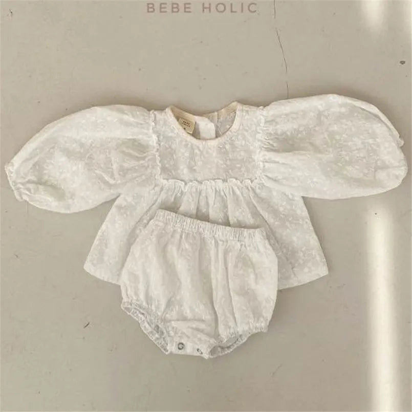 Vintage Lace Cotton Baby Set - Kindle Kids ABC - view 3