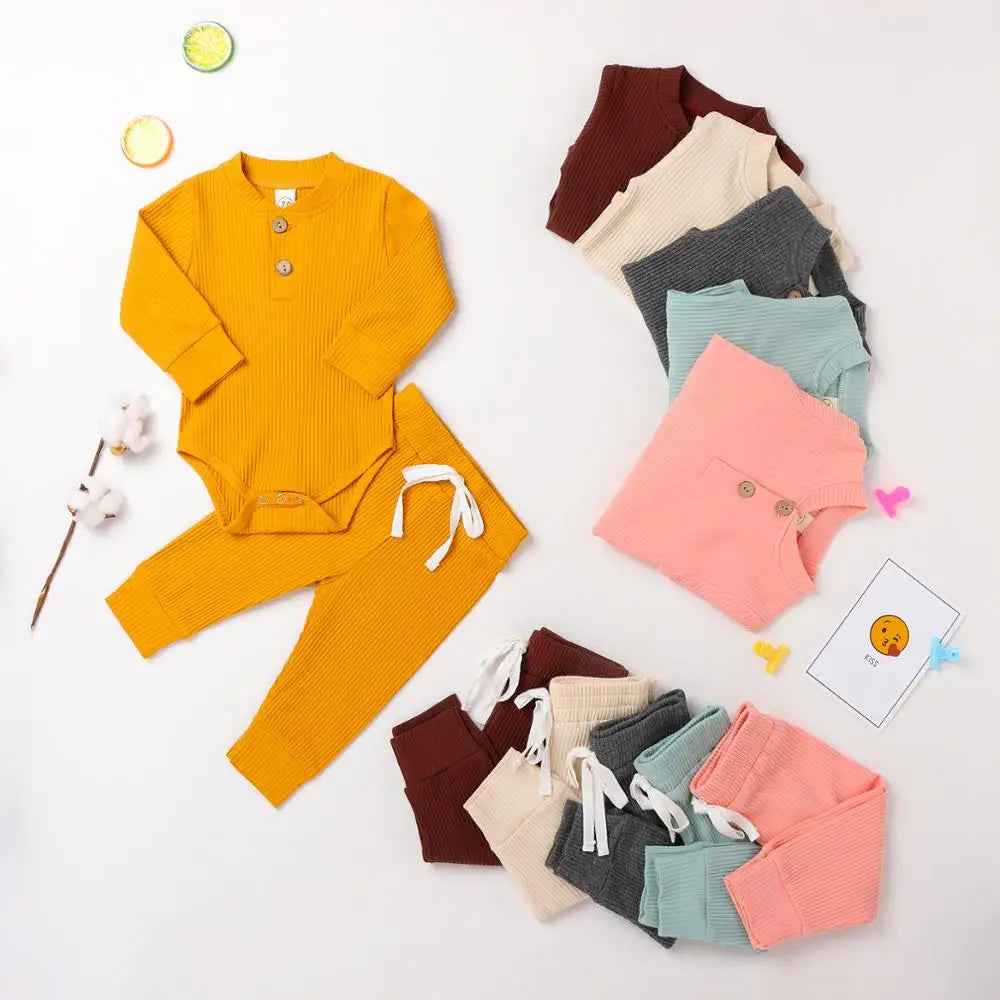 Ribbed Cotton Baby Set - Kindle Kids ABC - view 5