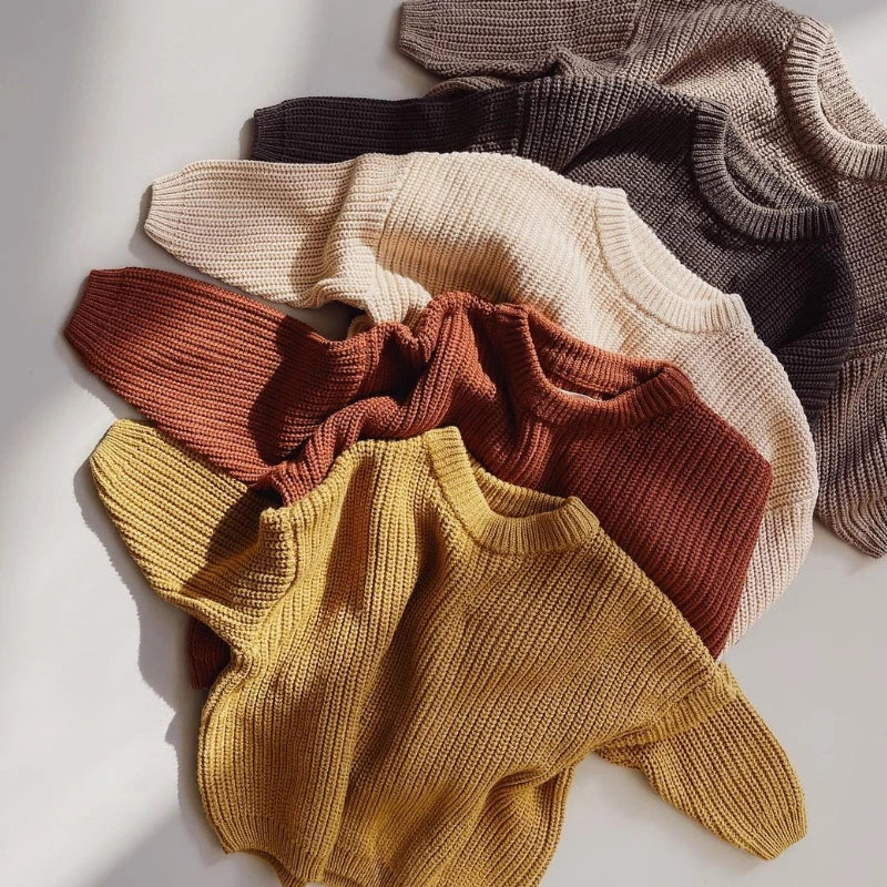 Knit Cotton Baby Sweater - Kindle Kids ABC
