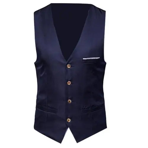 Kids Formal Vest Waistcoat — Single-Breasted Solid Color Boys 4-14Y - photo 10