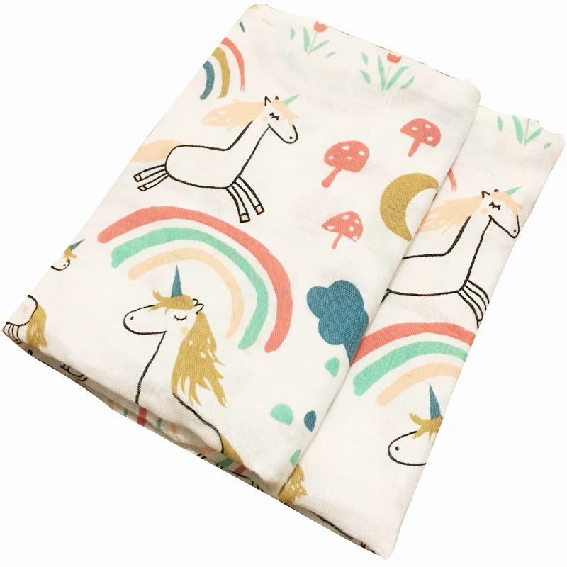 Organic Cotton Muslin Baby Blanket - Kindle Kids ABC - view 3