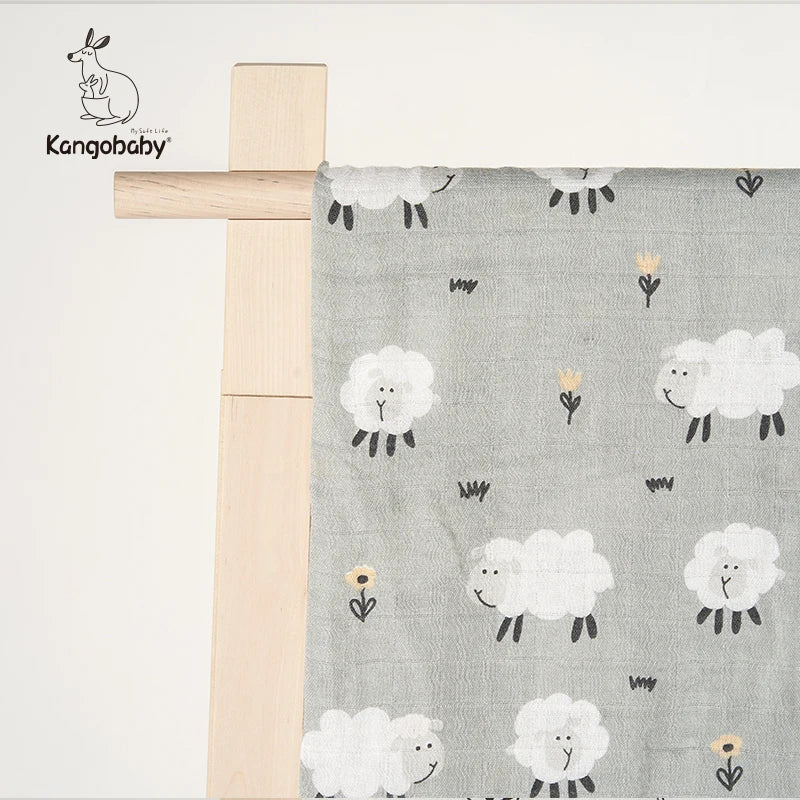 Bamboo Cotton Muslin Baby Swaddle Blanket - Kindle Kids ABC - view 18