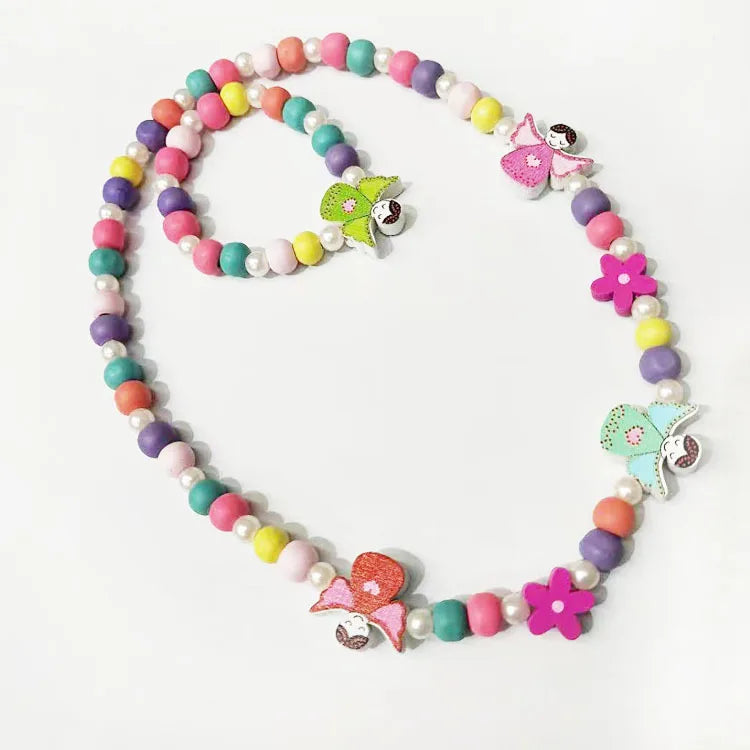 Kids Cartoon Animal Necklace Bracelet Set 25 Styles 5-10Y - photo 17