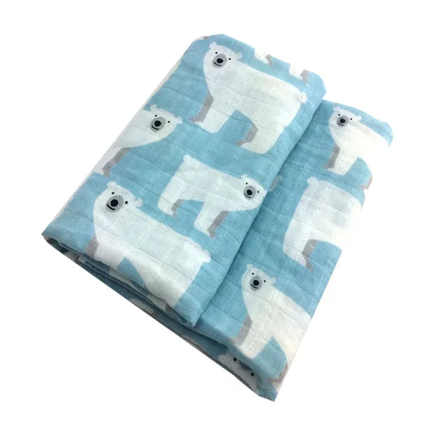 Organic Cotton Muslin Baby Blanket - Kindle Kids ABC - view 8