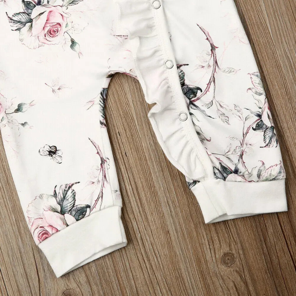 Floral Print Cotton Baby Romper - Kindle Kids ABC - view 6