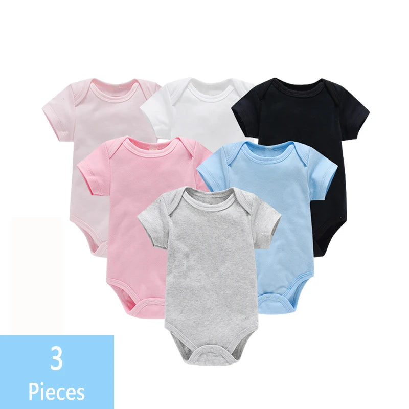 Baby 3-Pack Cotton Bodysuits - Kindle Kids ABC