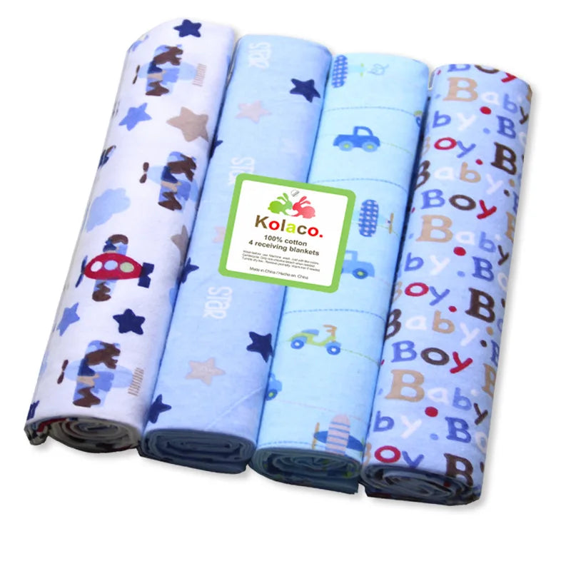 Cotton Muslin & Flannel Baby Swaddle - Kindle Kids ABC - view 10