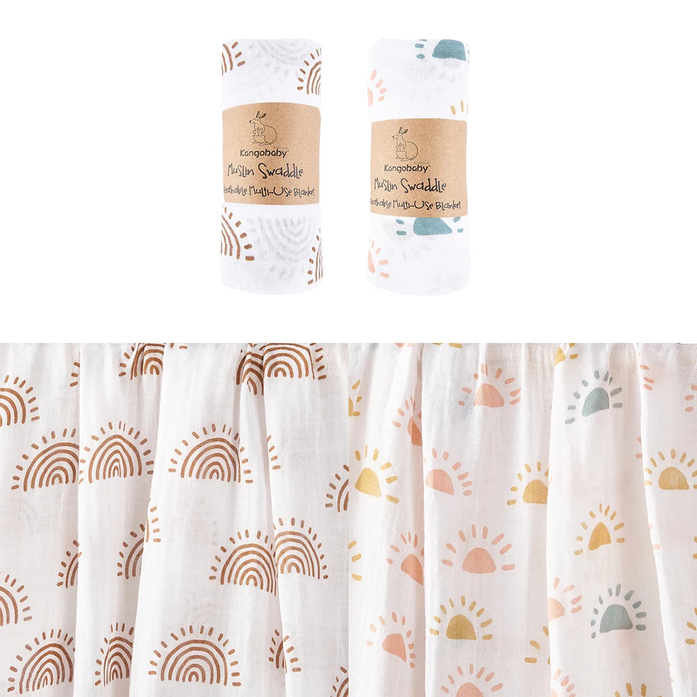 Cotton Muslin Baby Swaddle Blanket - Kindle Kids ABC - view 23
