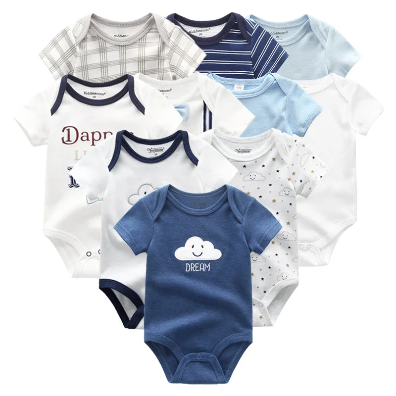 Baby 10-Pack Cotton Bodysuits - Kindle Kids ABC - view 8