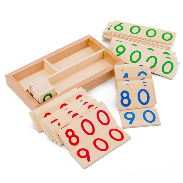 Montessori Wooden Number Cards 1–9000 — Place Value Math Learning | 3Y+ - photo 1