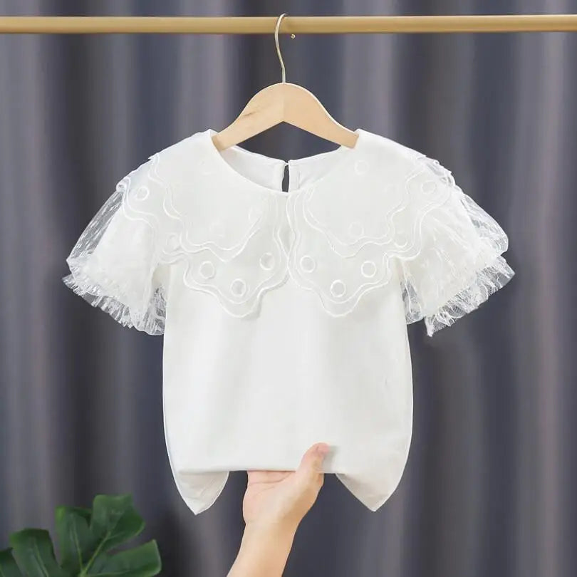 Girls Premium White Cotton Blouse - photo 13