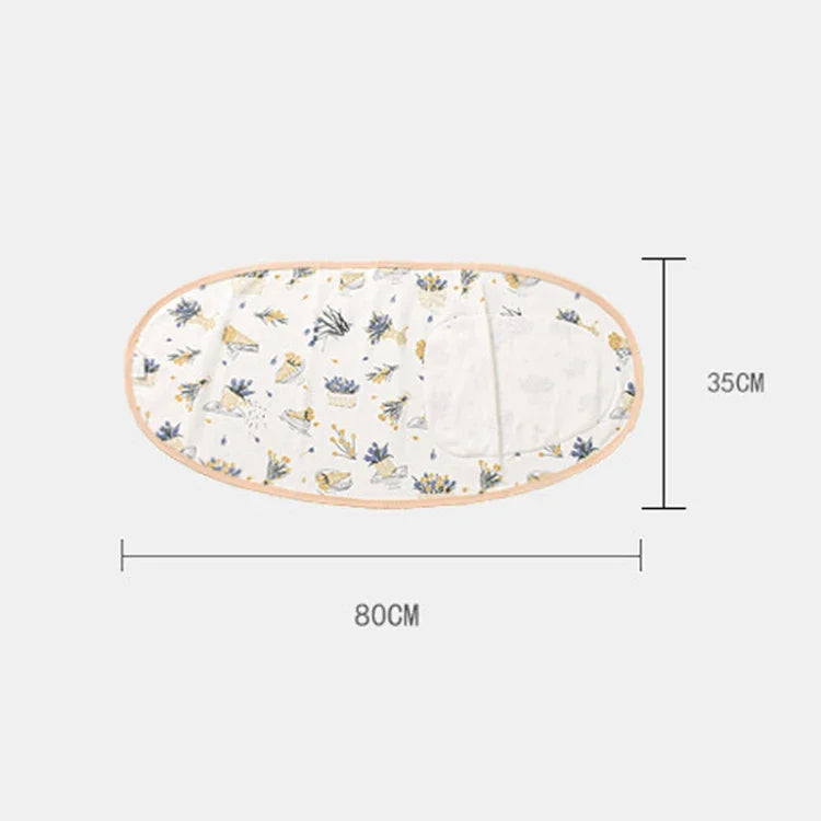 Anti-startle muslin cotton swaddle wrap for newborn baby sleep
