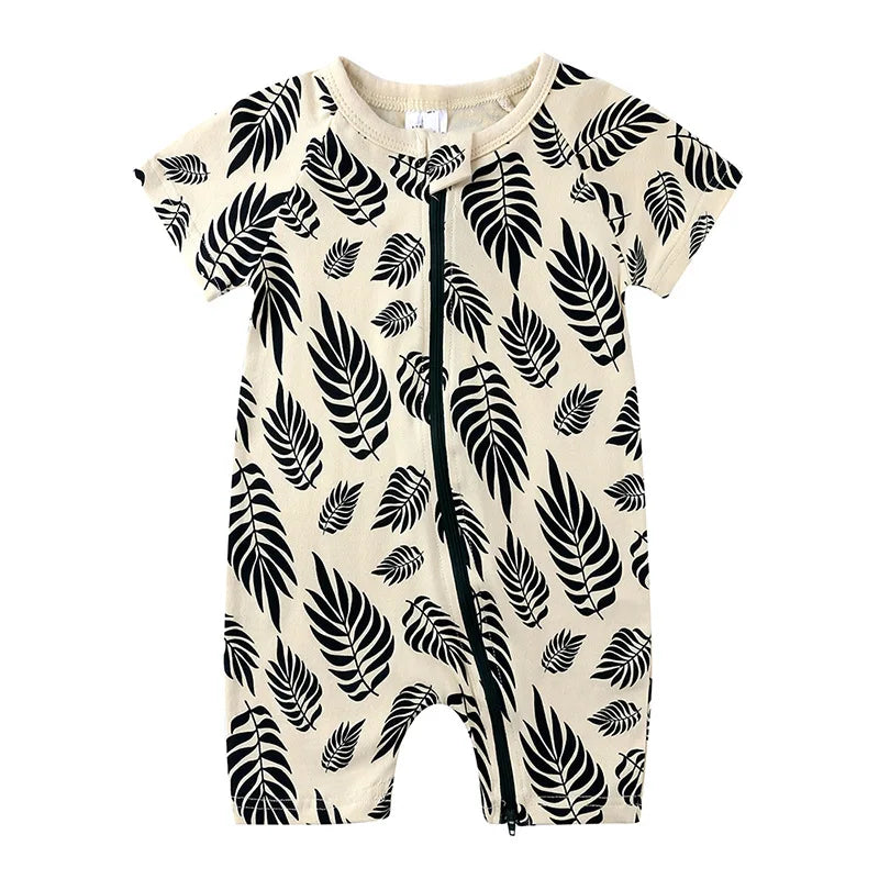Baby Bamboo Cotton Short-Sleeve Romper - Kindle Kids ABC - view 19
