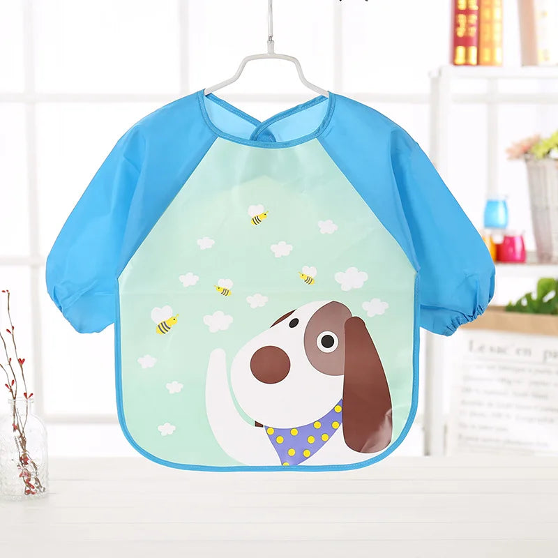 Long Sleeve Waterproof Baby Bib – EVA Feeding Smock | 0–3Y - photo 23