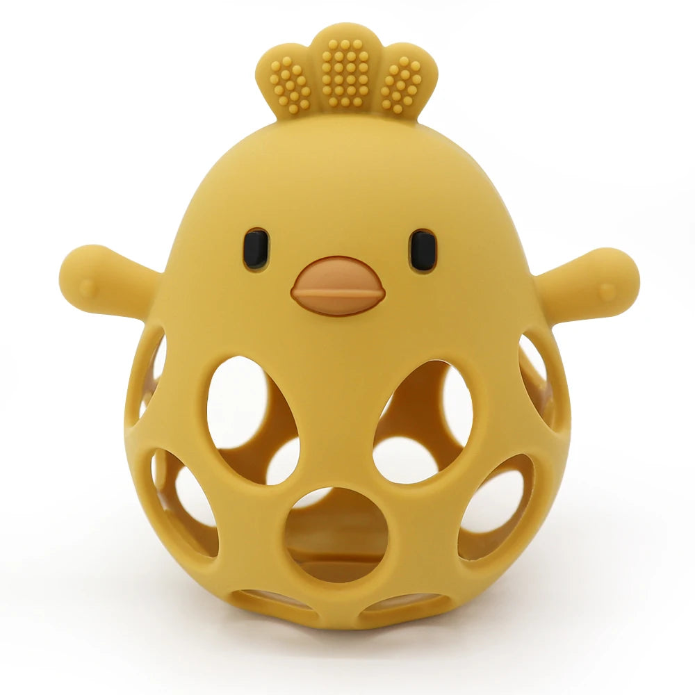 baby silicone chick teether sensory chew toy - photo 11