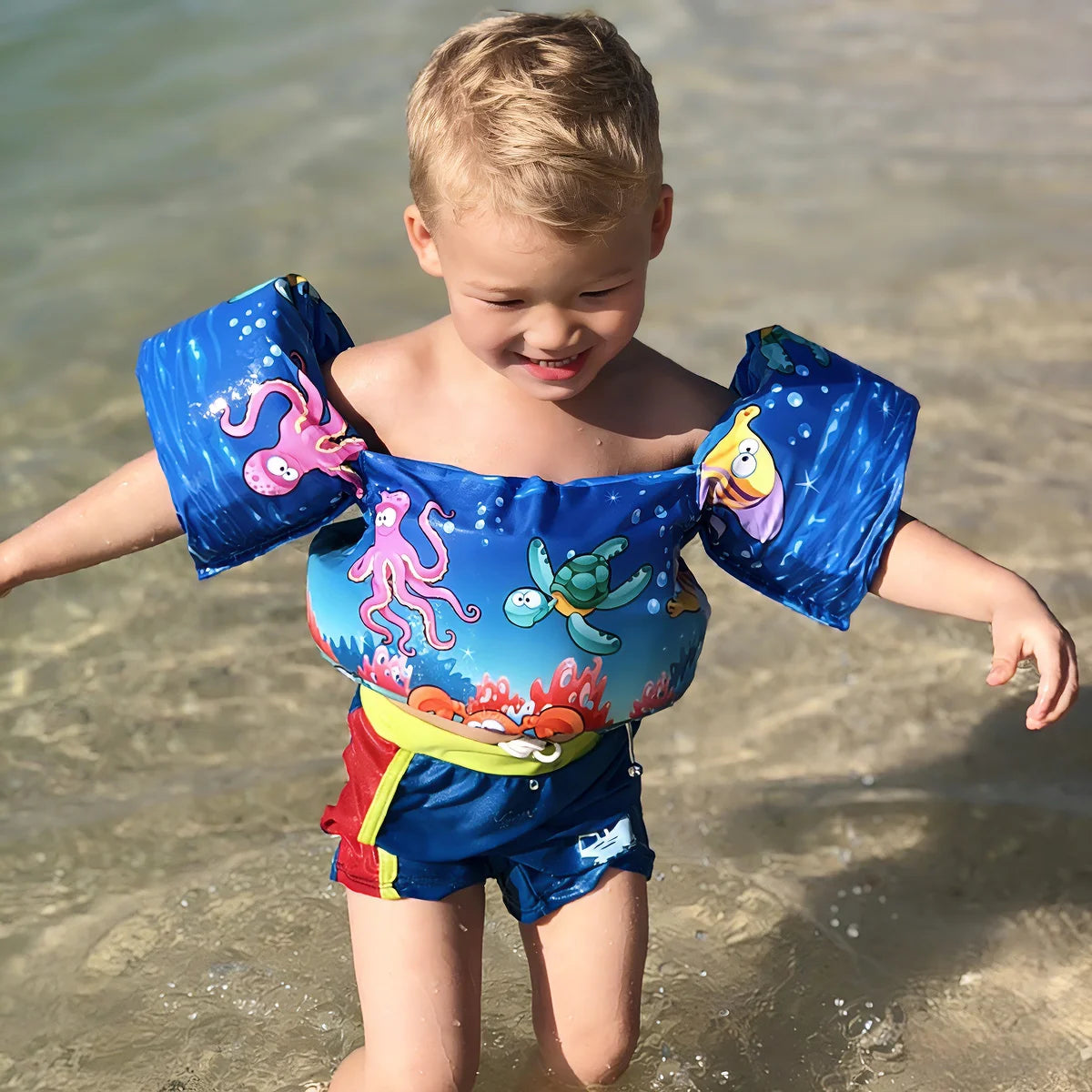 Baby swim arm floats animal foam armbands pool safety, ages 1-4Y - photo 5