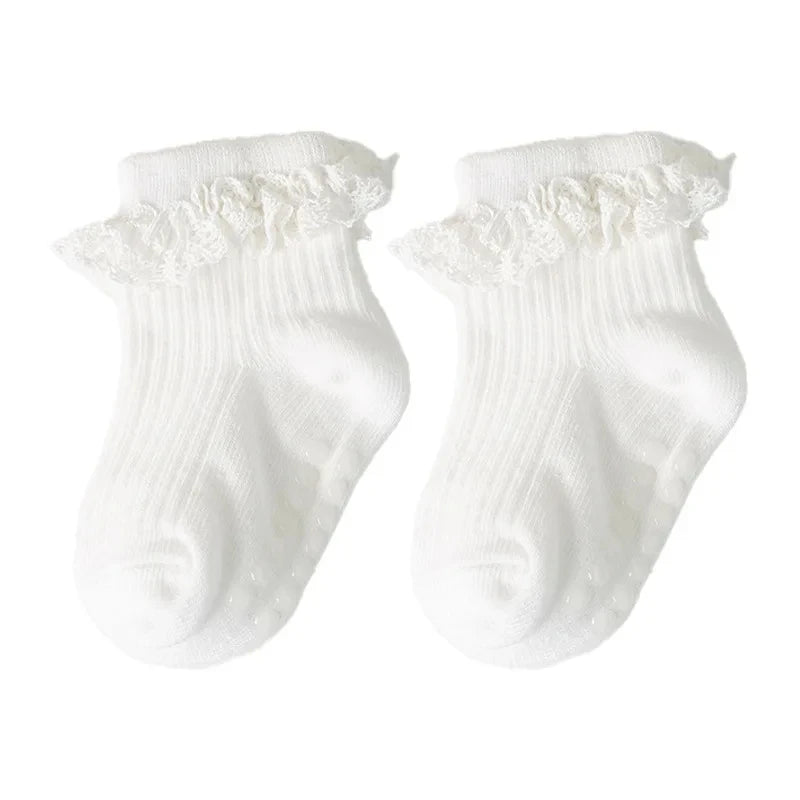 Cotton Lace Toddler Girl Socks - Kindle Kids ABC - view 12