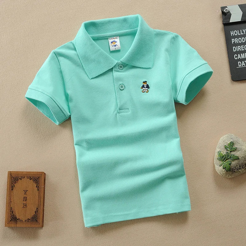 Boys Short Sleeve Polo T-Shirt 2-9Y - photo 9