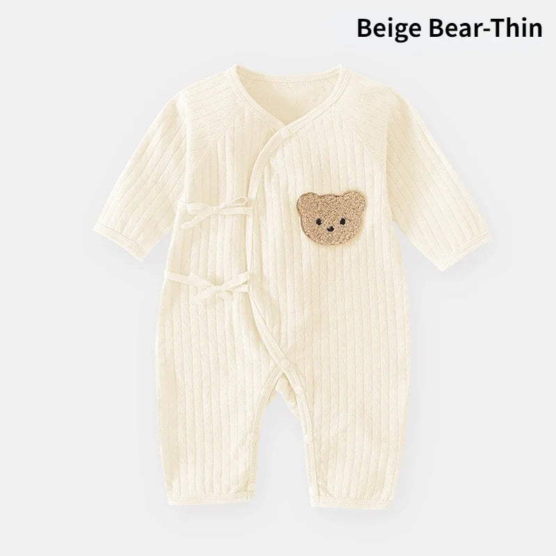 Ribbed Bear Cotton Baby Romper - Kindle Kids ABC - view 13