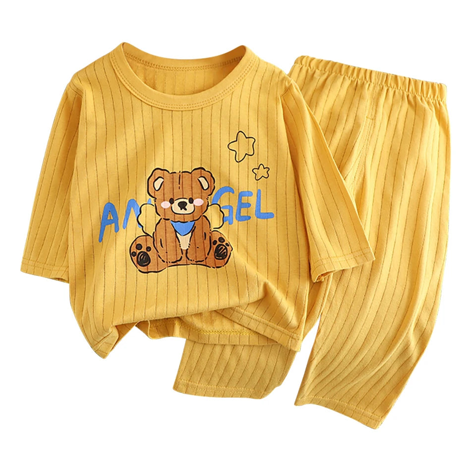 Kids' Cotton Long-Sleeve Pyjama Set - Kindle Kids ABC - view 8