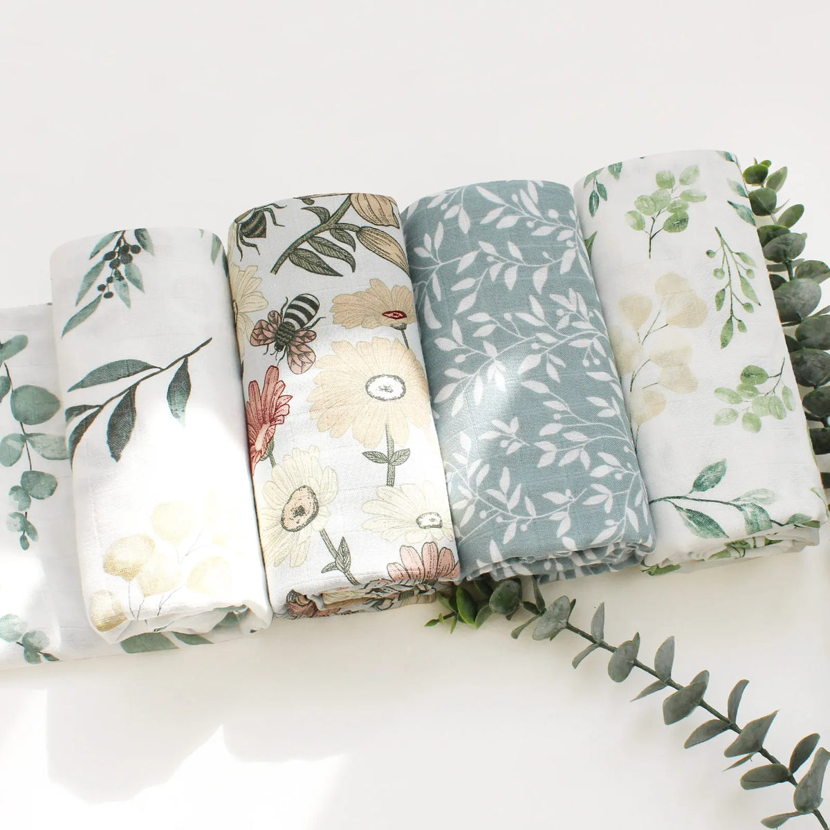 Cotton Muslin Baby Wrap Blanket - Kindle Kids ABC