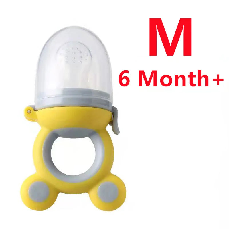 Baby Fruit Food Feeder & Silicone Teether Pacifier
