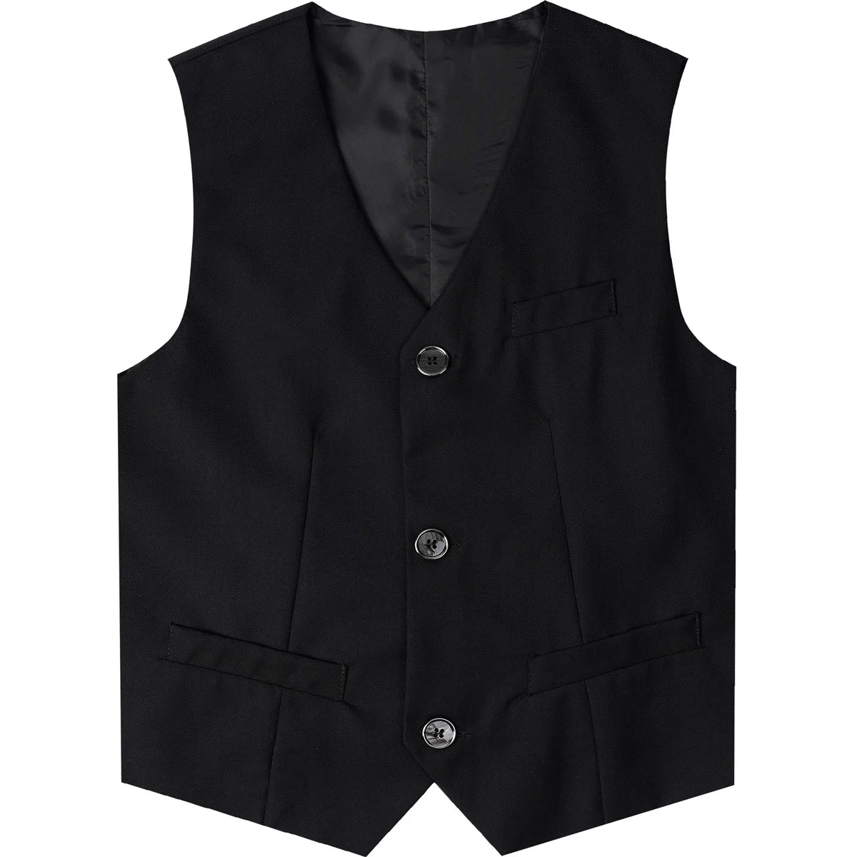 Boys Formal Vest – Single-Breasted Waistcoat for Wedding | 4–16Y - photo 13