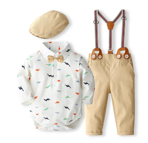Baby Boy Cotton Gentleman Outfit 4-24M — Newborn Formal Set - photo 10