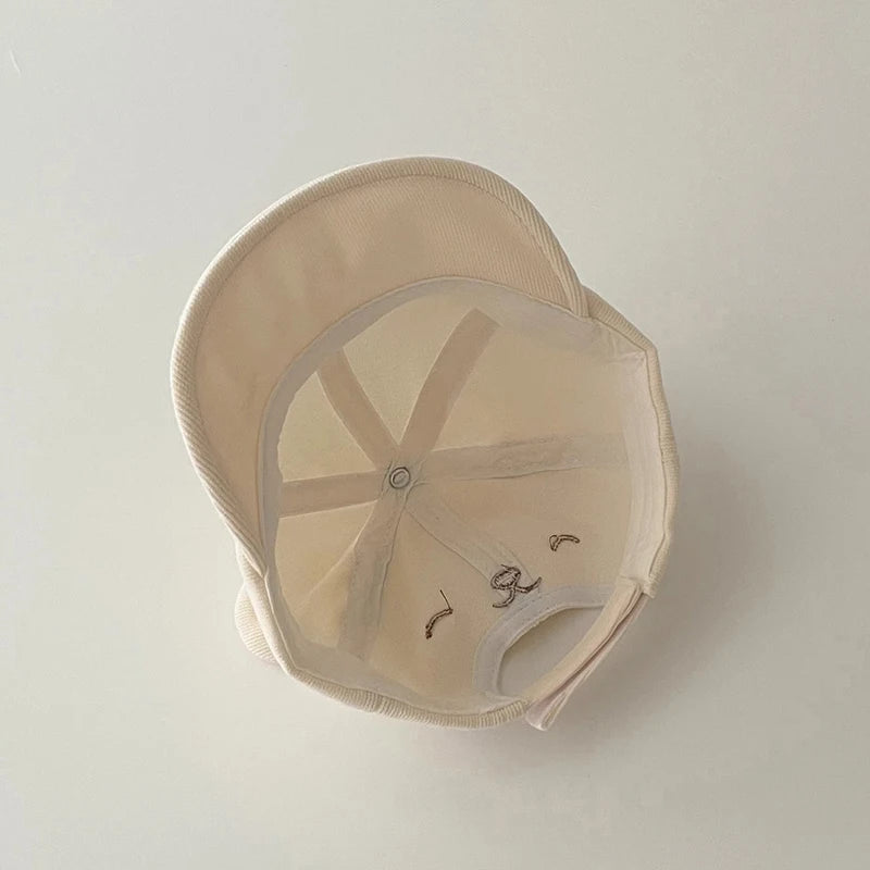 Baby Cotton Bear Baseball Cap — Cute Sun Hat with Ears | 0–7Y