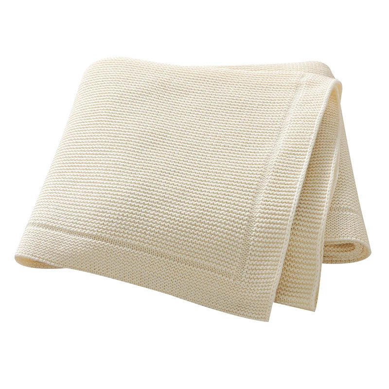 Knitted Cotton Baby Blanket - Kindle Kids ABC