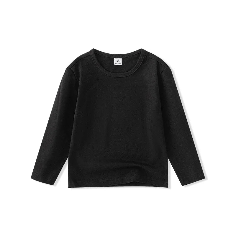 Kids Long-Sleeve Tee – Cotton Crew-Neck Basic Top - photo 7