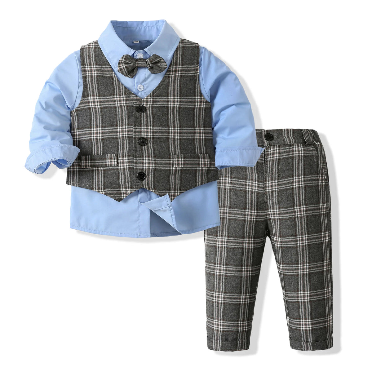 Boys' Ring Bearer Tuxedo Vest Set - Kindle Kids ABC - view 4