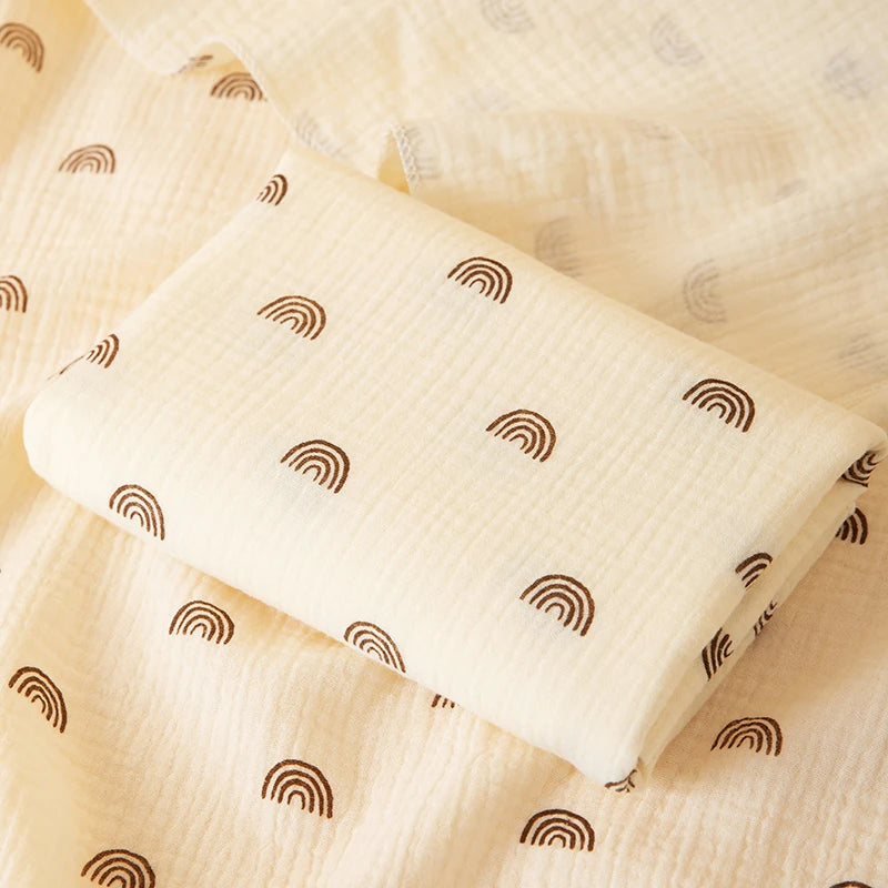 Double-layer baby swaddle blanket soft breathable wrap